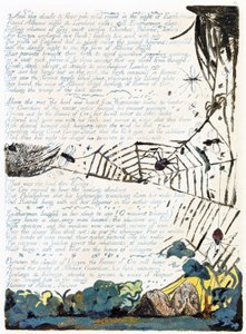 「ヨーロッパ：予言」からのイラスト、ランベス、1794（紙にインクとトイレ）